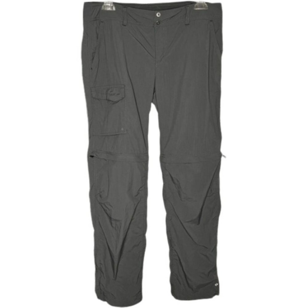 Columbia Kestrel Ridge Convertible Nylon Hiking Pants - Gray - 12